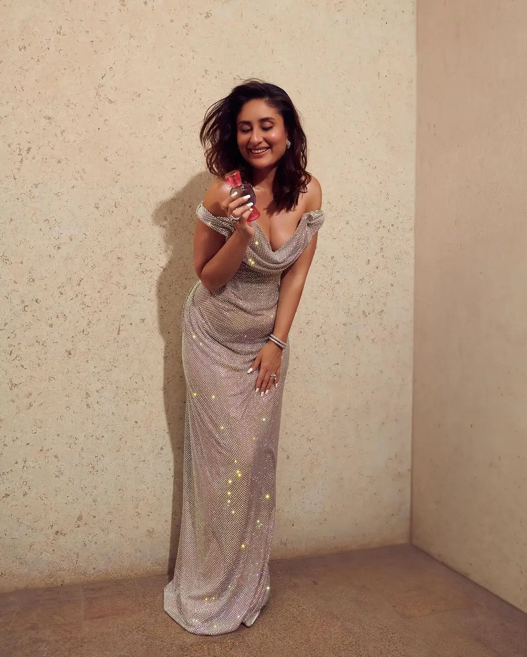 Indian Actress Kareena Kapoor Photoshoot in Long White Gown